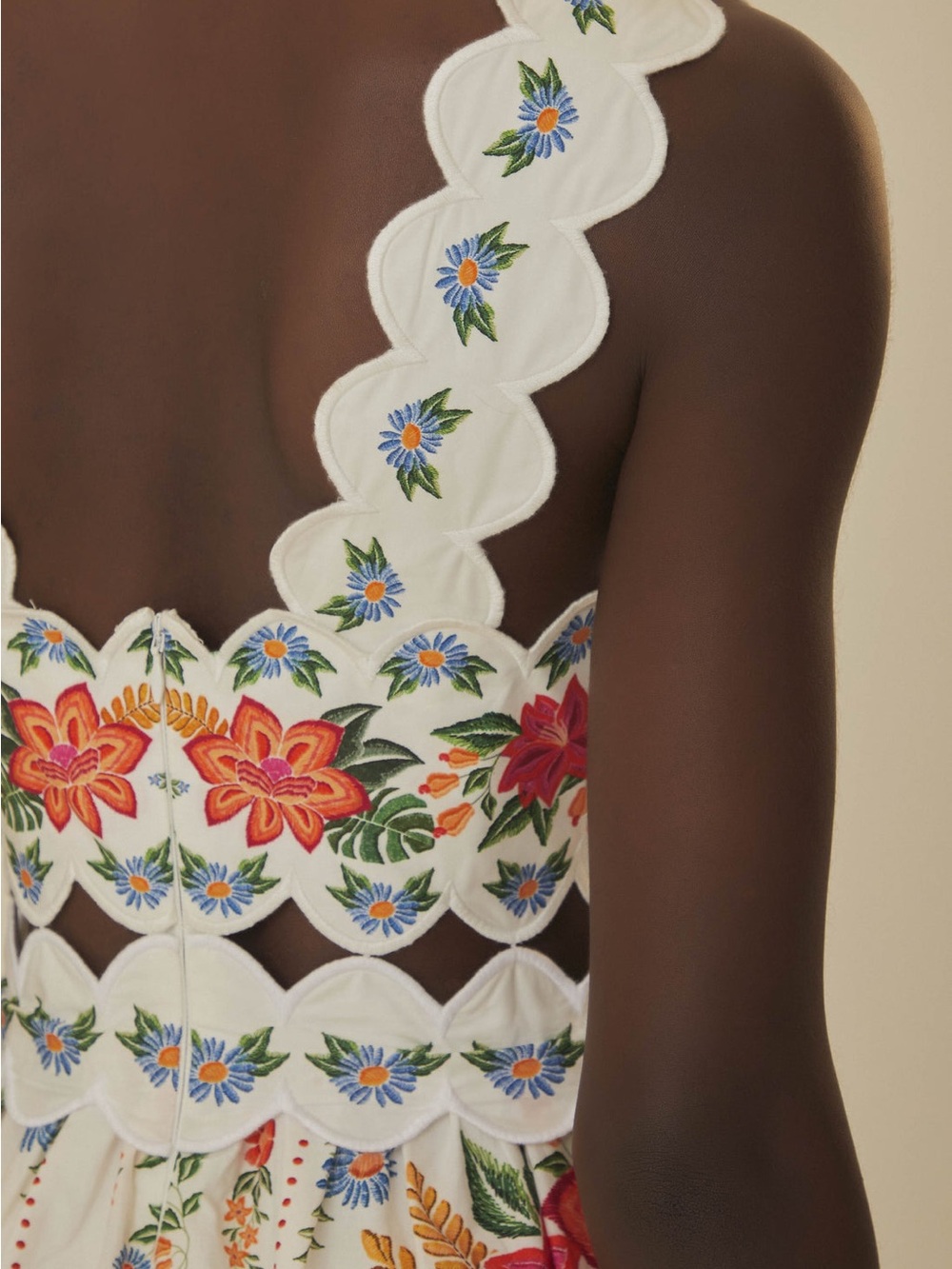 Farm Rio Off-White Bloom Garden Maxi Dress - Picture 7 of 7